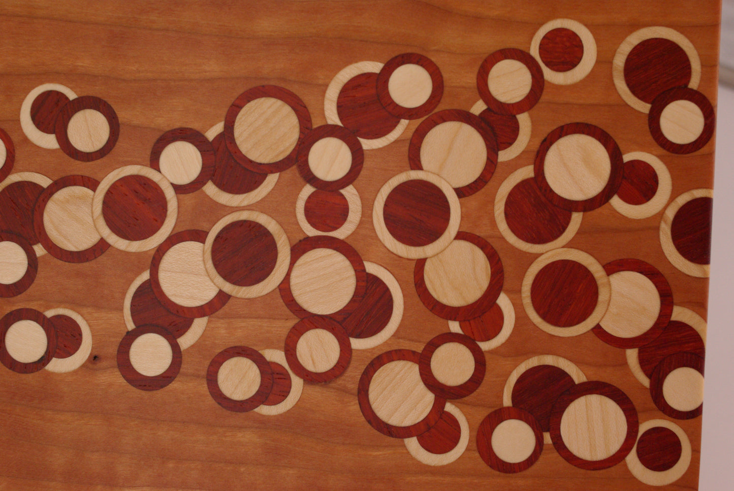 Cherry Board with Paduk and Maple Inverse Dots