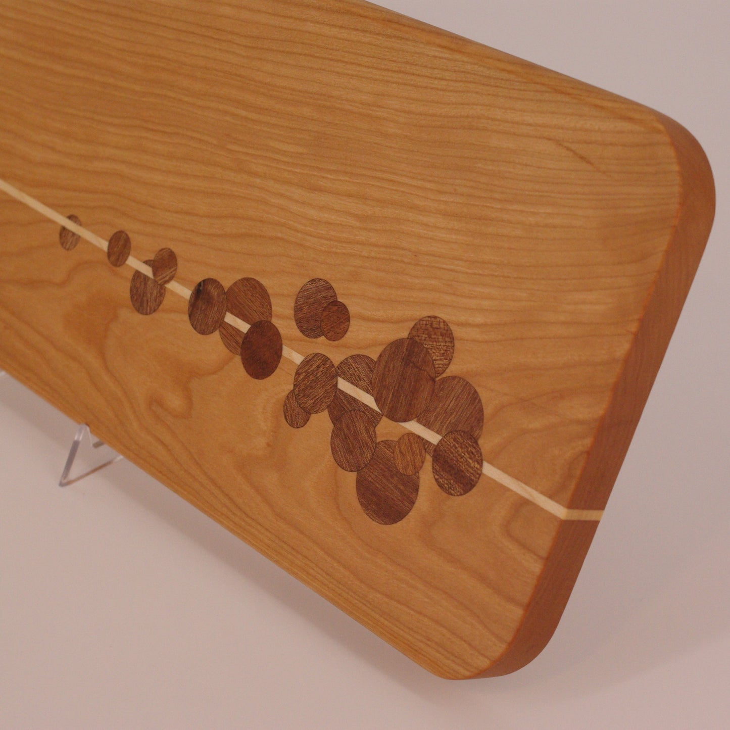Cherry Board with Sapele Dots and Maple Stripe