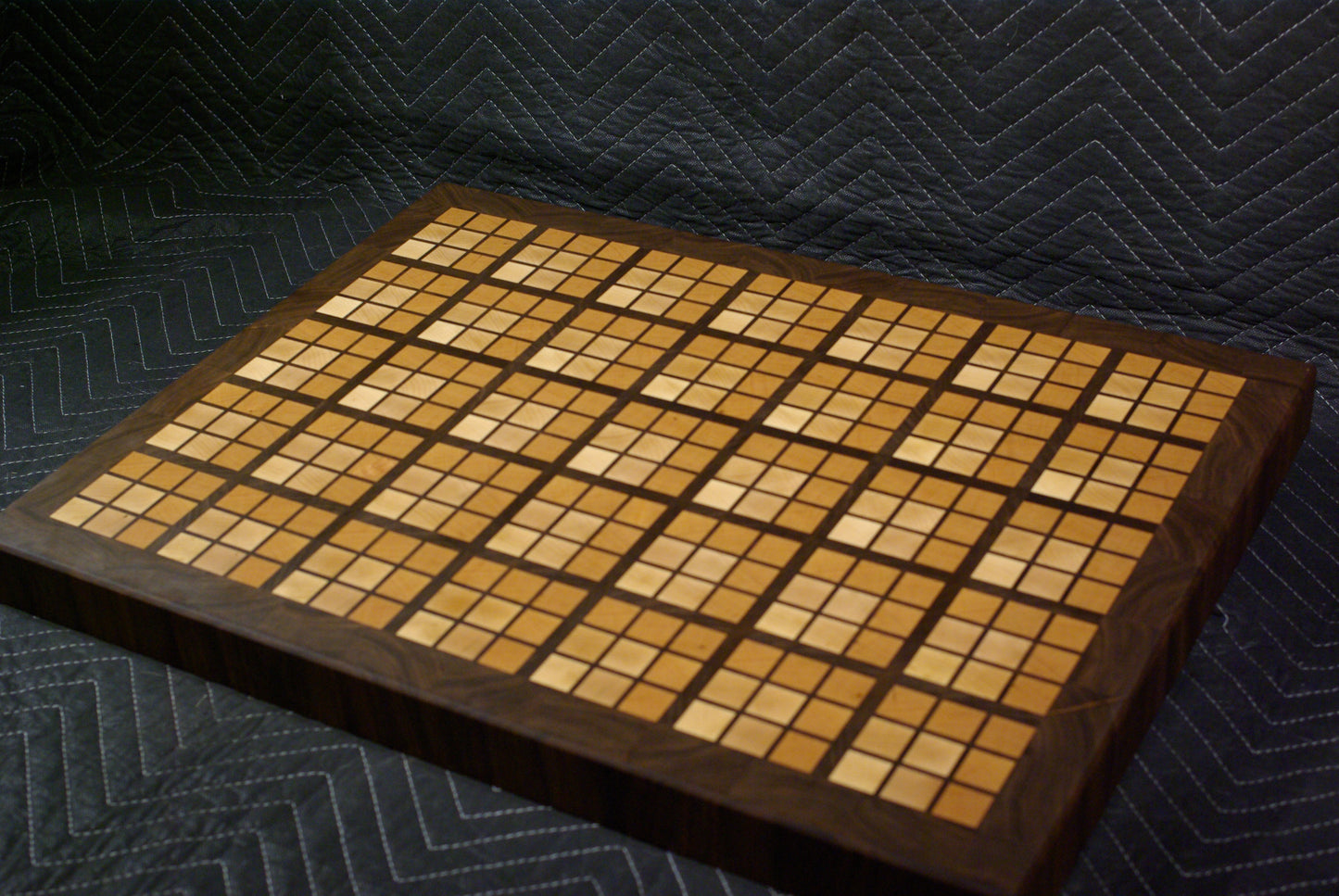 Tile Pattern Walnut Board with Cherry and Maple